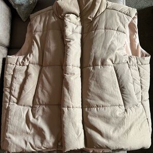 Beige Puffer Vest